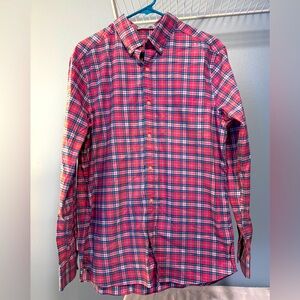 NWOT Vineyard Vines OTG men’s medium long sleeve button up shirt plaid BRRR